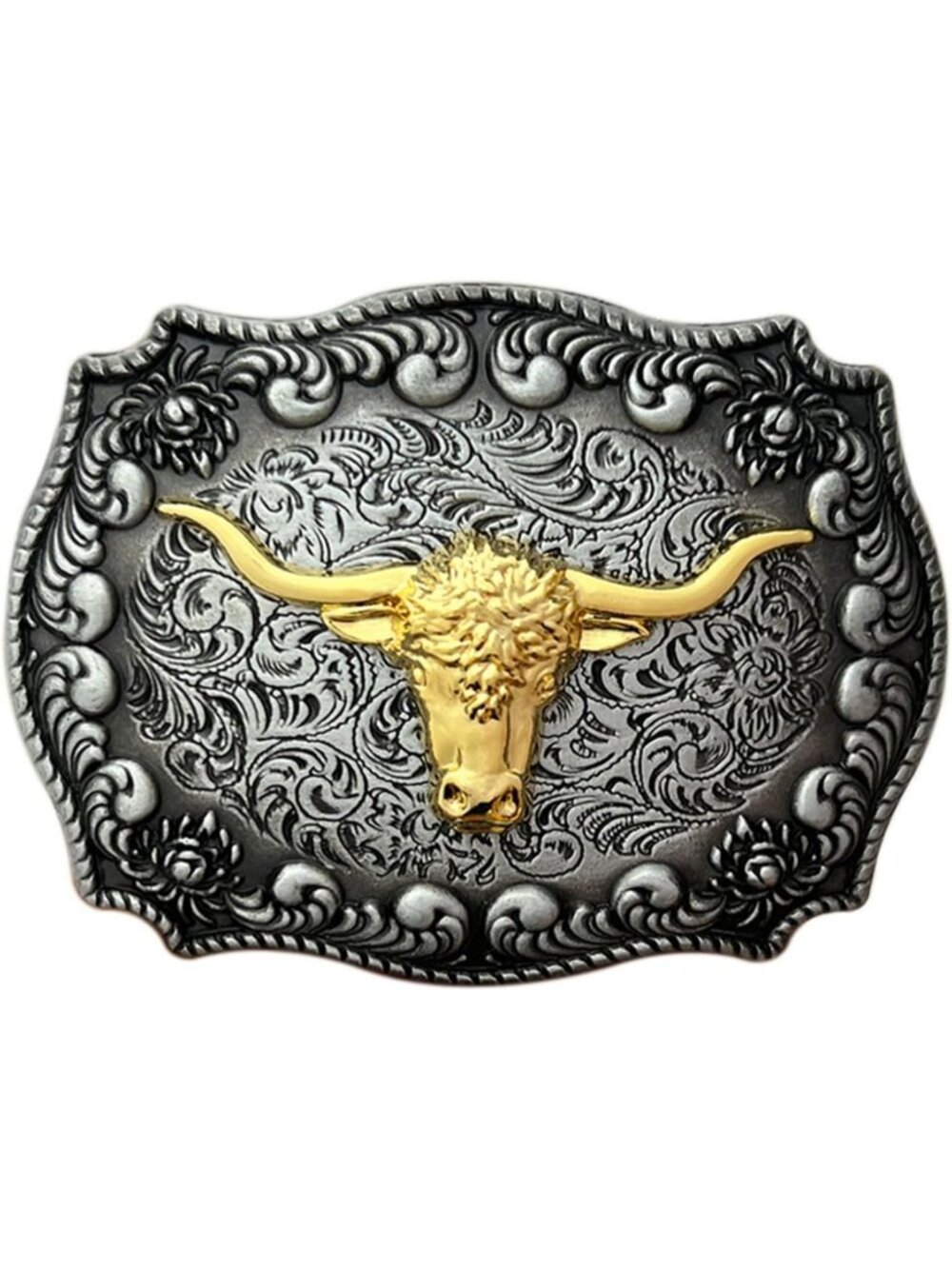 Women Animal-001 Imported Western Cowboy Bull Head Horse Belt Buckle